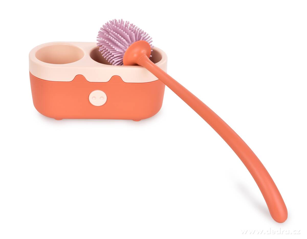 WC štětka s gumovými štětinami, se stojánkem PRASÁTKO – náhled 2 | Grand Móda