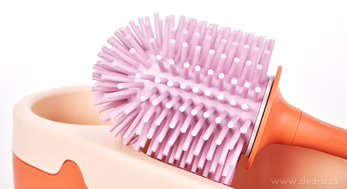 WC štětka s gumovými štětinami, se stojánkem PRASÁTKO – náhled 5 | Grand Móda