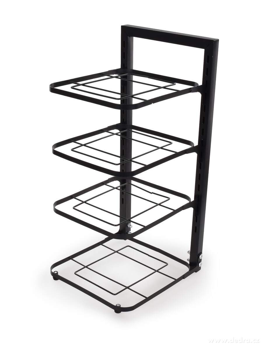 CHEF, Kuchyňský kovový regál 52, 5 cm se 4 policemi na hrnce a nádobí – náhled 2 | Grand Móda