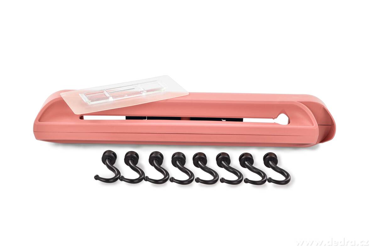 CHEF kuchyňský věšák s 8 háčky, Variabilní uspořádání a samolepicí uchycení bez vrtání – náhled 2 | Grand Móda