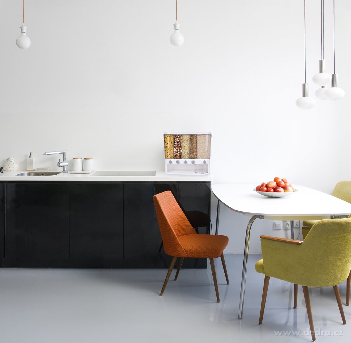 GOURMET, dávkovač sypkých potravin, 5 přihrádek na rýži, luštěniny a obiloviny – náhled 3 | Grand Móda