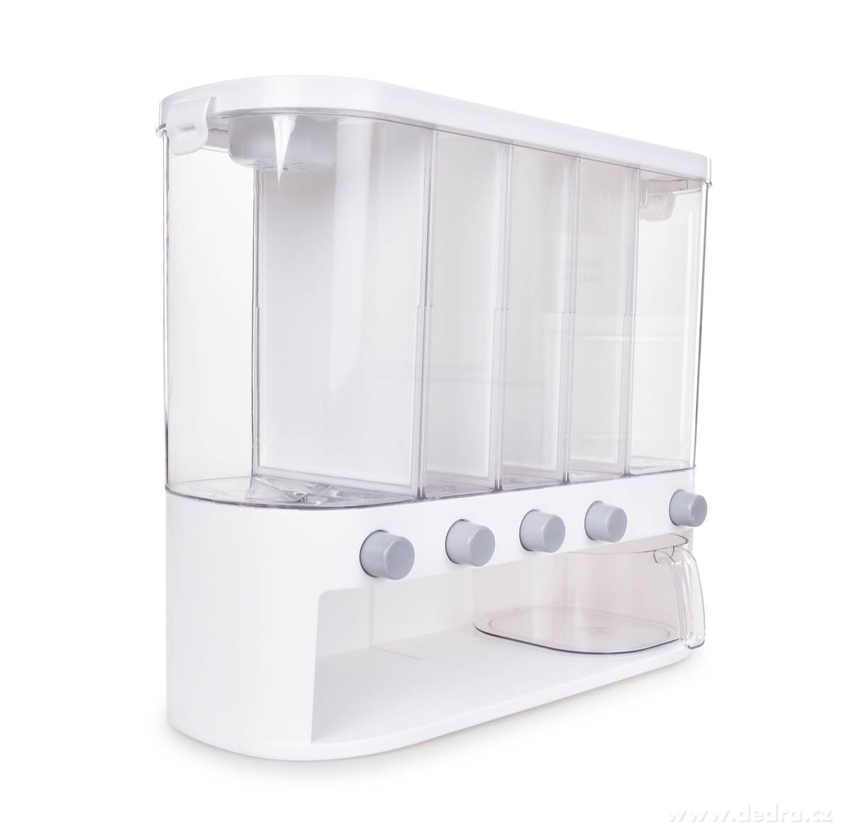 GOURMET, dávkovač sypkých potravin, 5 přihrádek na rýži, luštěniny a obiloviny – náhled 5 | Grand Móda