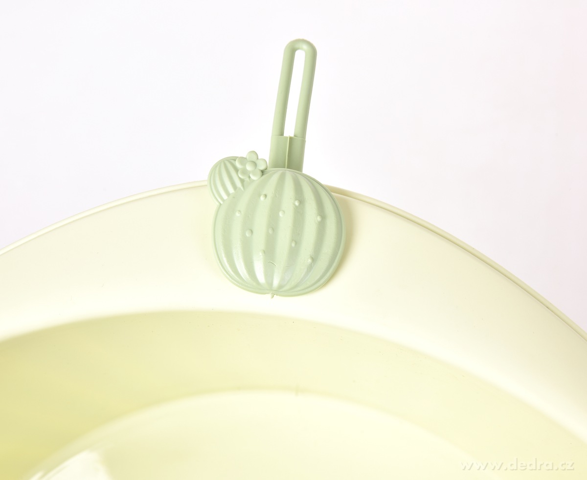 CACTUS, Umyvadlo s poutkem na zavěšení 9 L, Zelený plastový lavor – náhled 4 | Grand Móda