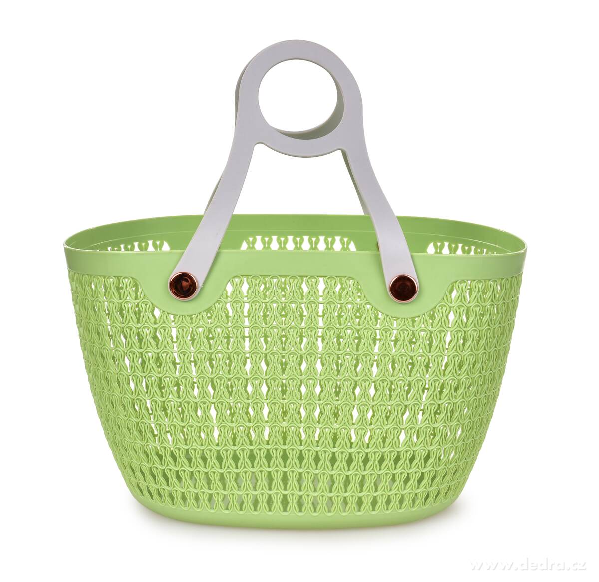 Velký stylový plastový košík se silikonovými odnímatelnými uchy | Nákupní taíky ­čŤŹ´ŞĆ | Grand Móda
