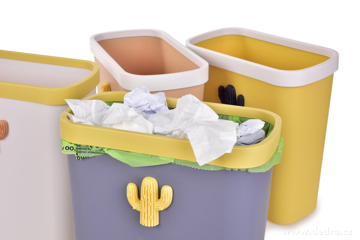 8,5 l stylov├Ż odpadkov├Ż ko┼í CACTUS - obr├ízek 5 | Ko┼íe na odpad | Grand M├│da