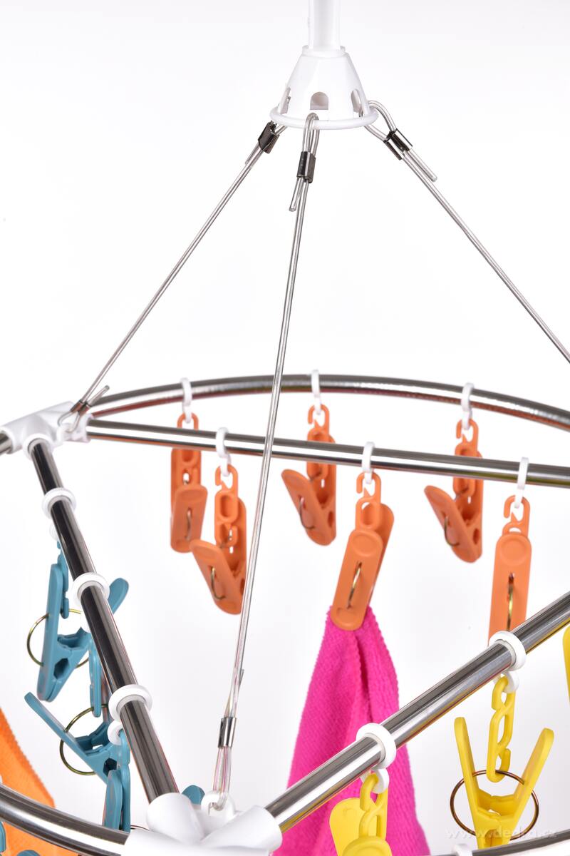 KOLÍČKOVNÍK, otočný kulatý kolotoč s 21 barevnými kolíčky – náhled 5 | Grand Móda