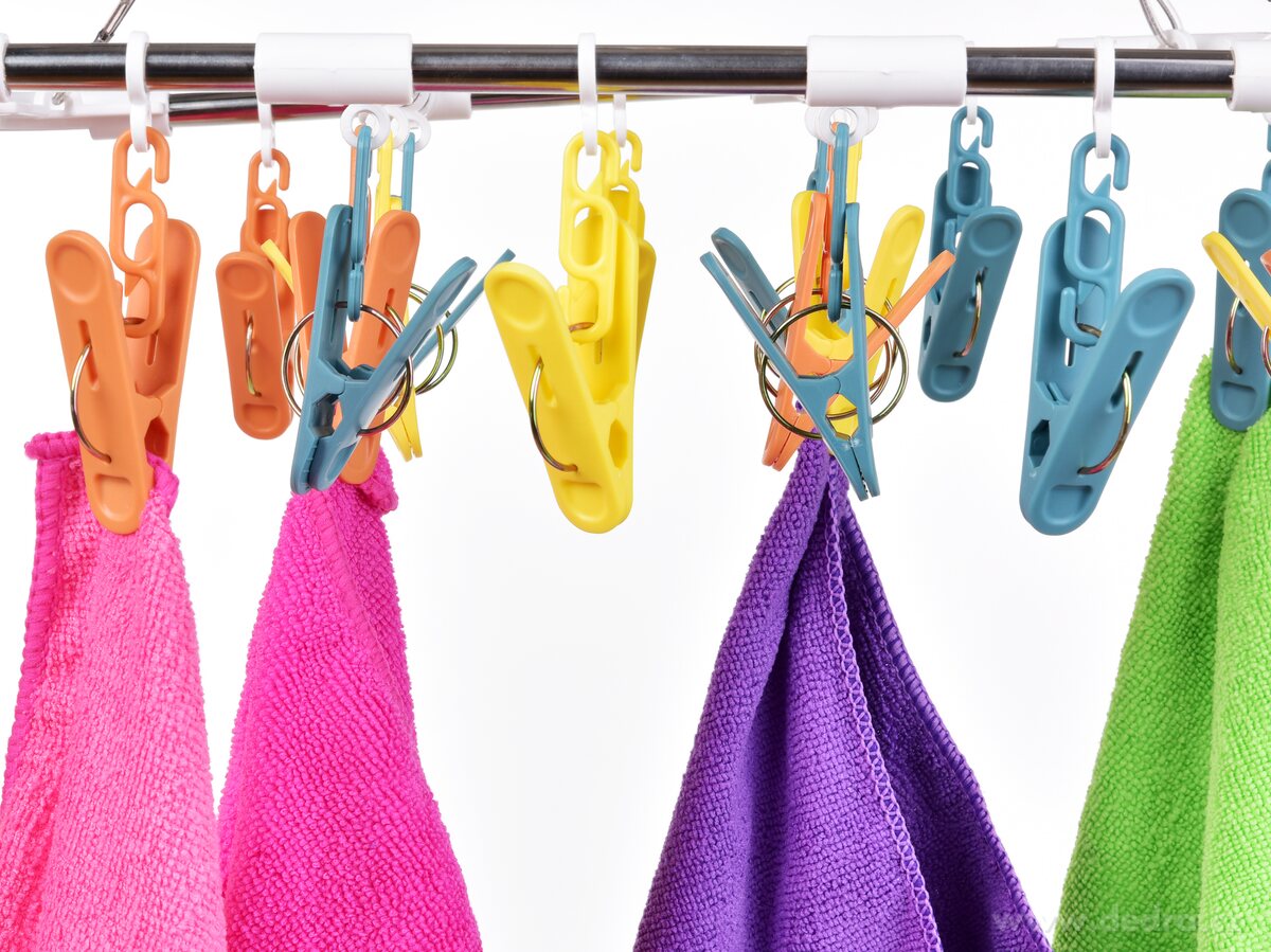 KOLÍČKOVNÍK, otočný obdélníkový kolotoč s 20 barevnými kolíčky na prádlo – náhled 6 | Grand Móda