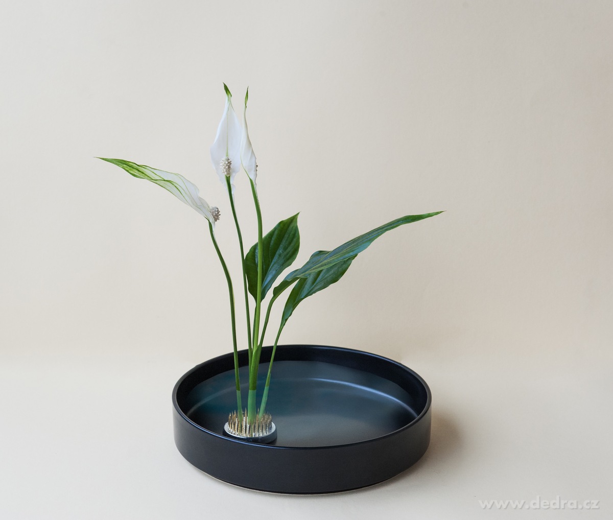 IKEBANA, Keramická mísa na květinové aranžmá, Ø 20 cm, 1200 ml – náhled 4 | Grand Móda