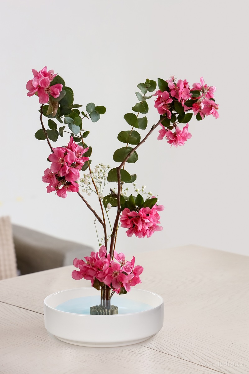 IKEBANA, Keramická mísa na květinové aranžmá, Ø 20 cm, 1200 ml – náhled 3 | Grand Móda