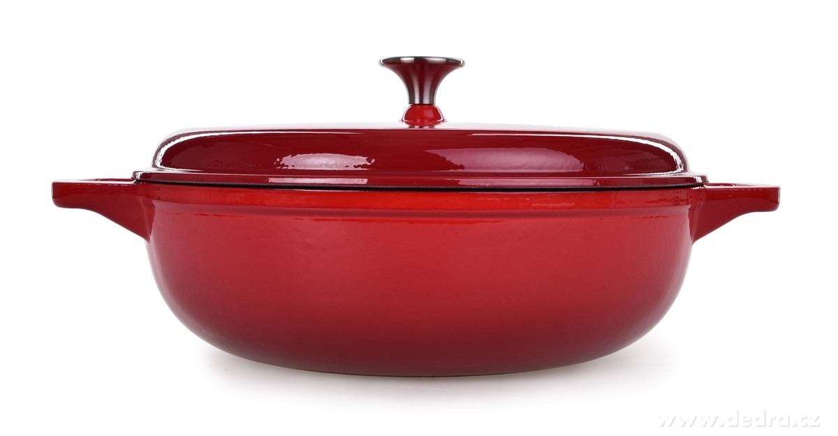 MASSIVE, litinový kulatý hrnec s poklicí, CASSEROLE, 4, 5 L | Hrnce a pekáče | Grand Móda