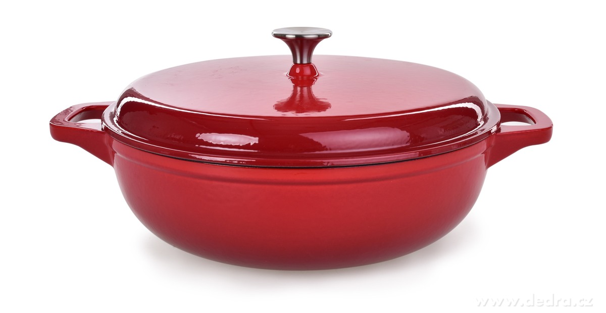 MASSIVE, litinový kulatý hrnec s poklicí, CASSEROLE, 4, 5 L – náhled 2 | Grand Móda