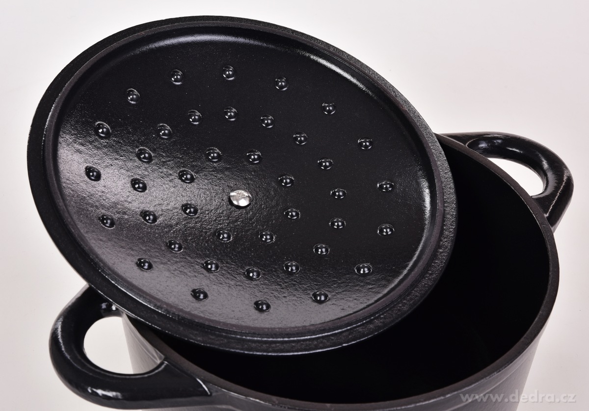 MASSIVE, litinový kulatý hrnec se samopodlévací poklicí, CASSEROLE, 4, 5 L – náhled 2 | Grand Móda