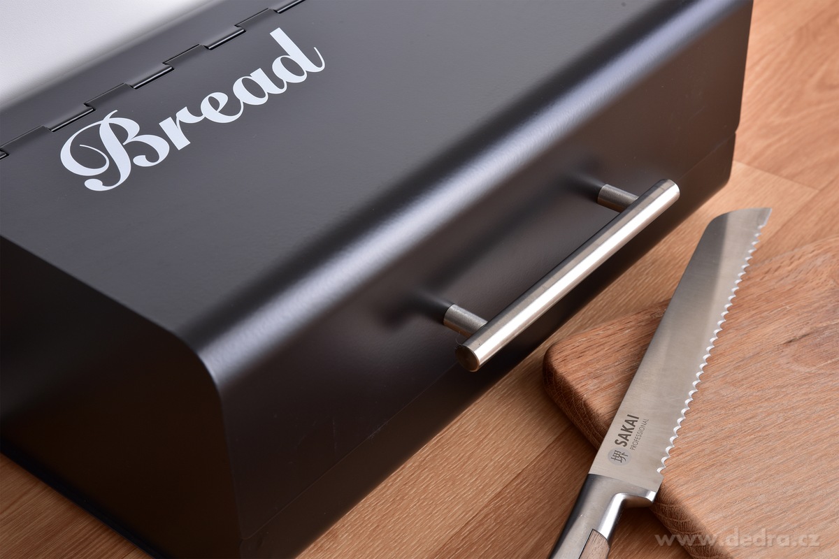 GOURMET, kovový chlebník s otevíracím víkem – náhled 6 | Grand Móda