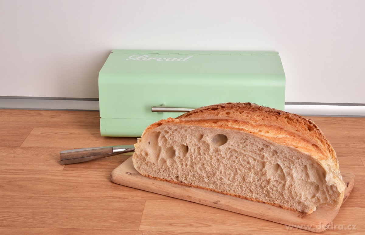 GOURMET, kovový chlebník s otevíracím víkem – náhled 6 | Grand Móda