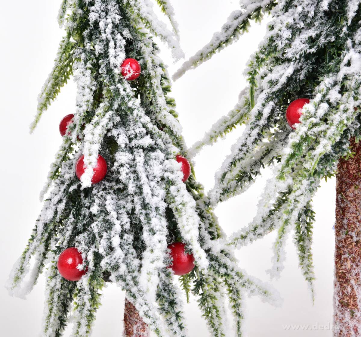 SKŘÍTKŮV LES, zasněžené vánoční stromky na podstavci, 40 cm – náhled 2 | Grand Móda