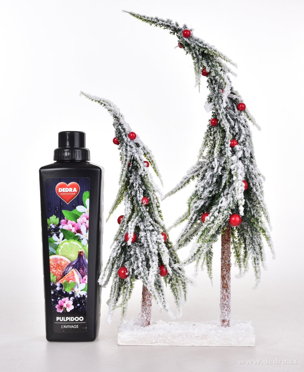 SKŘÍTKŮV LES, zasněžené vánoční stromky na podstavci, 40 cm – náhled 6 | Grand Móda