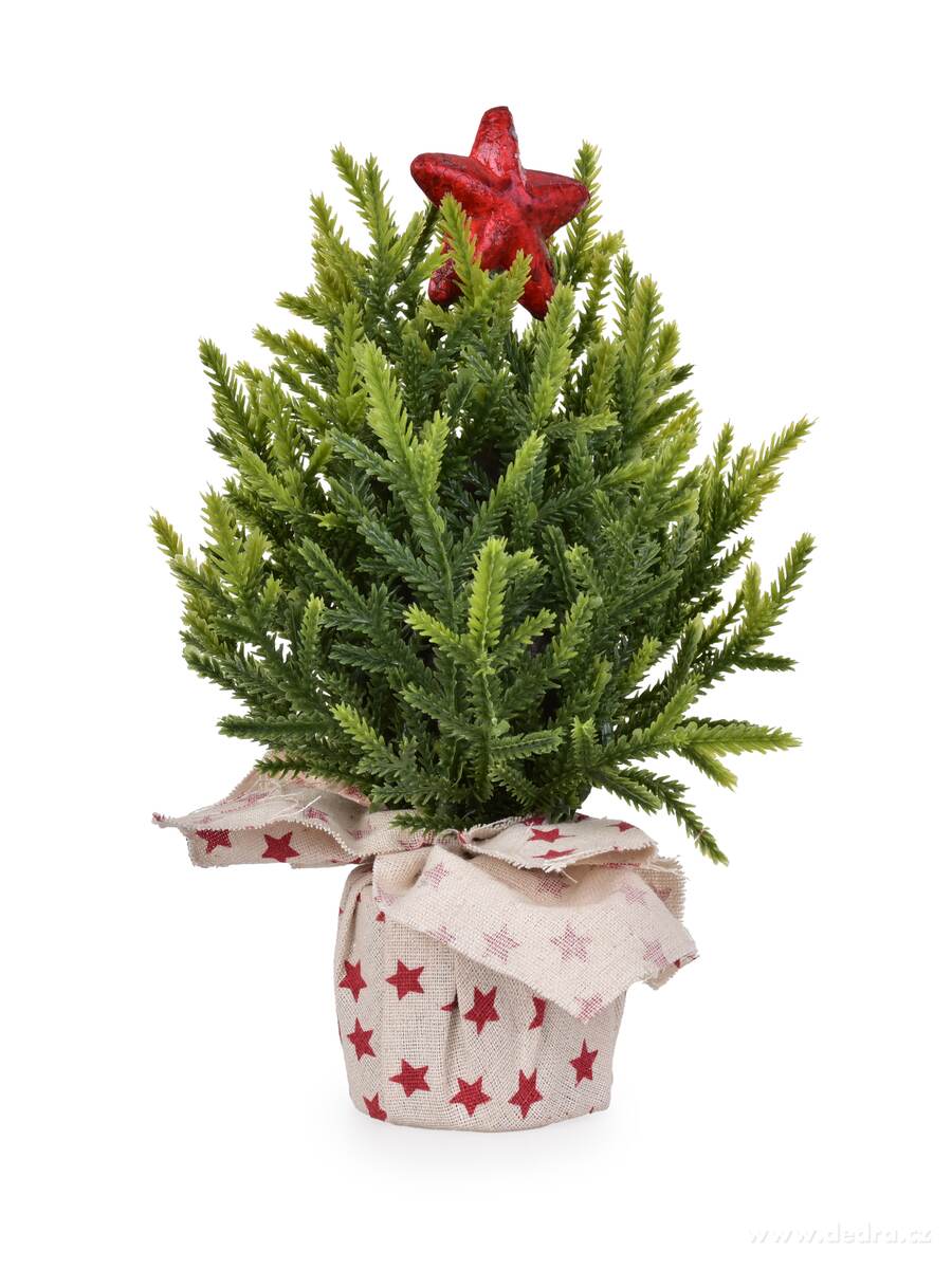HVĚZDIČKOVÝ ZÁZRAK, dekorativní vánoční stromek, 26 cm