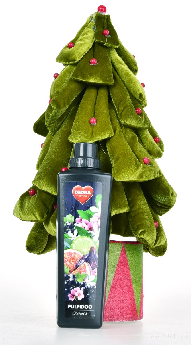 SAMETOVÝ KLAUNÍK, velurový vánoční stromek s kouličkami, 50 cm – náhled 4 | Grand Móda