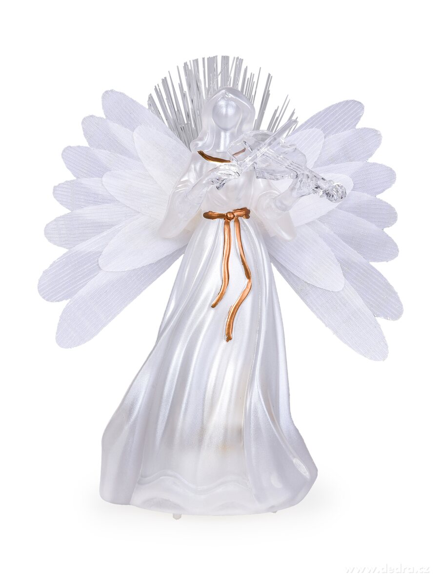 13 cm svítící LED anděl s měnícím se barevným prosvícením – náhled 2 | Grand Móda