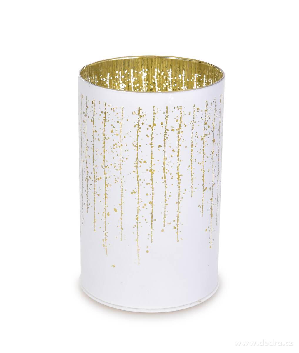 15, 5 cm skleněný svícen s led osvětlením – náhled 2 | Grand Móda