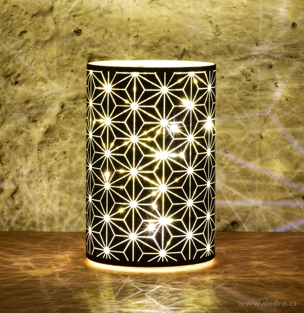 15, 5 cm skleněný svícen s led osvětlením | Svícny | Grand Móda