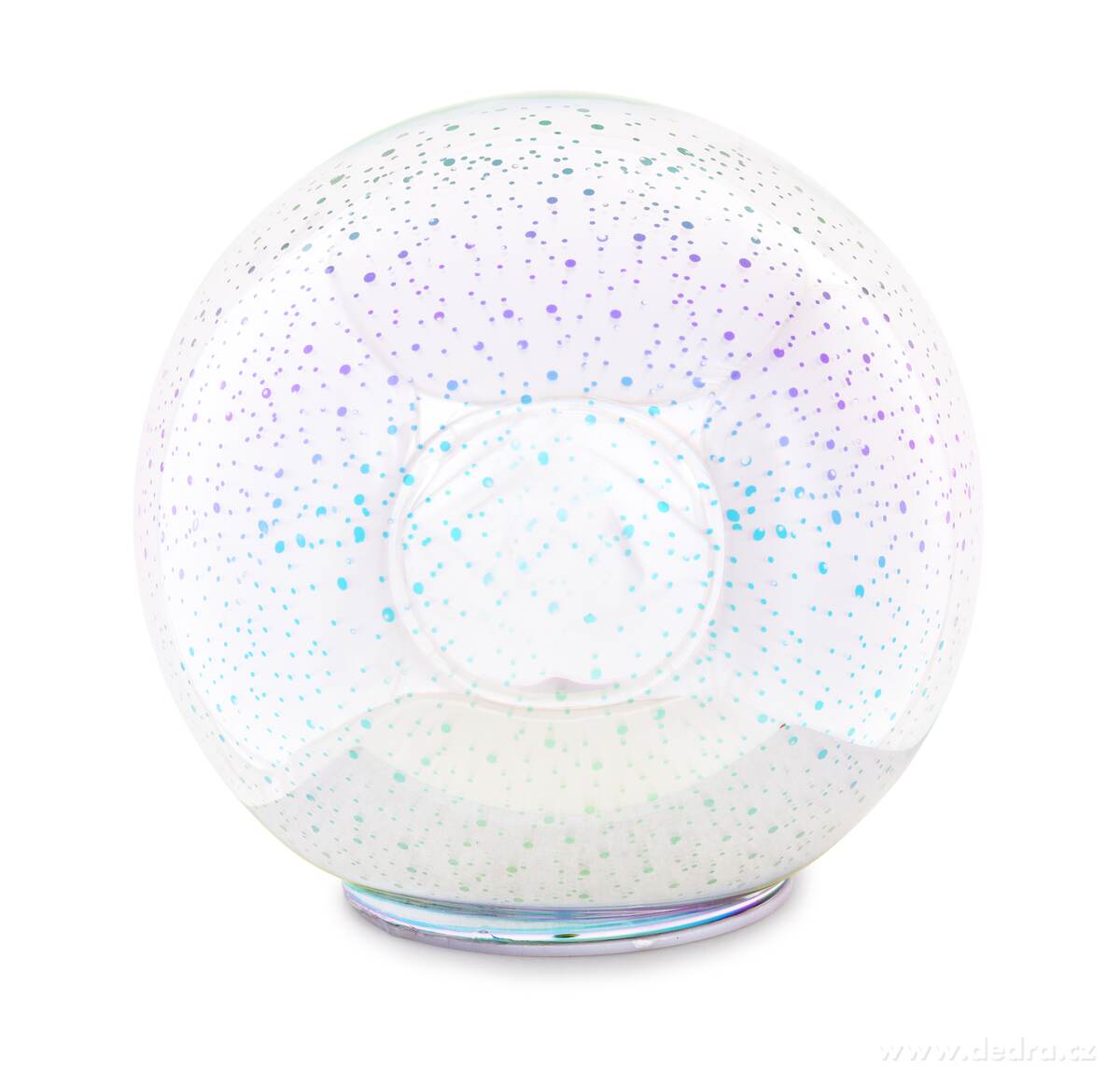 14 cm světelná LED skleněná koule, stojací – náhled 2 | Grand Móda
