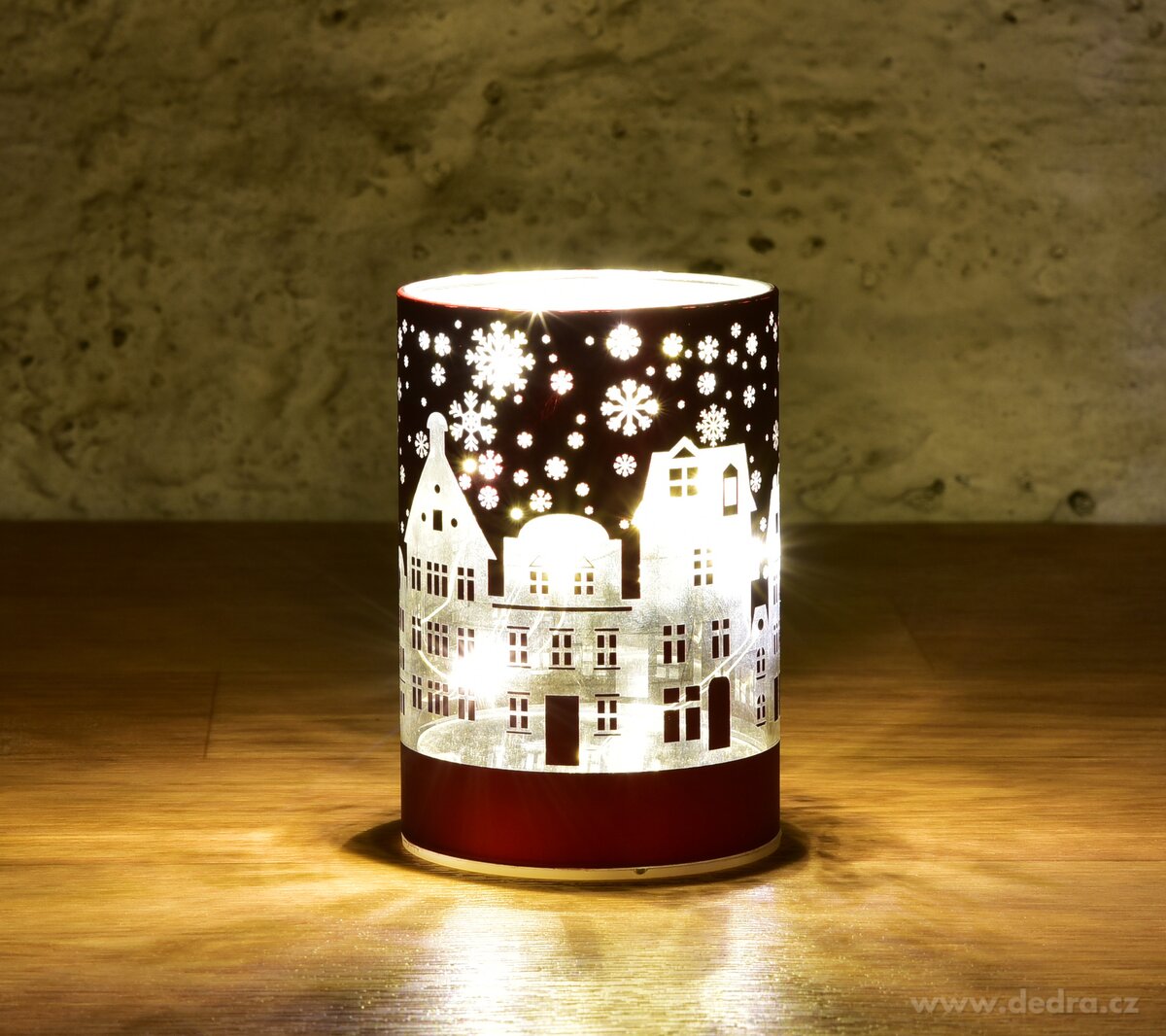 10 cm skleněný svícen s led osvětlením – náhled 4 | Grand Móda