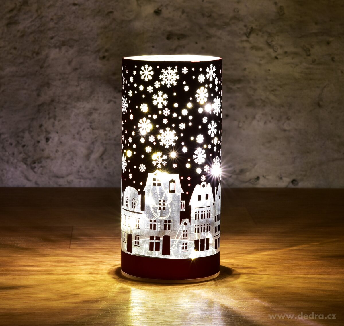 15 cm skleněný svícen s led osvětlením – náhled 4 | Grand Móda