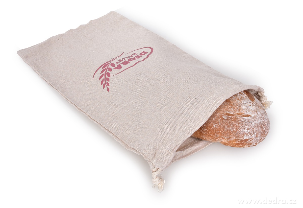 GoEco®, bavlněno-konopný sáček na chléb a pečivo, 28 × 48 cm – náhled 4 | Grand Móda