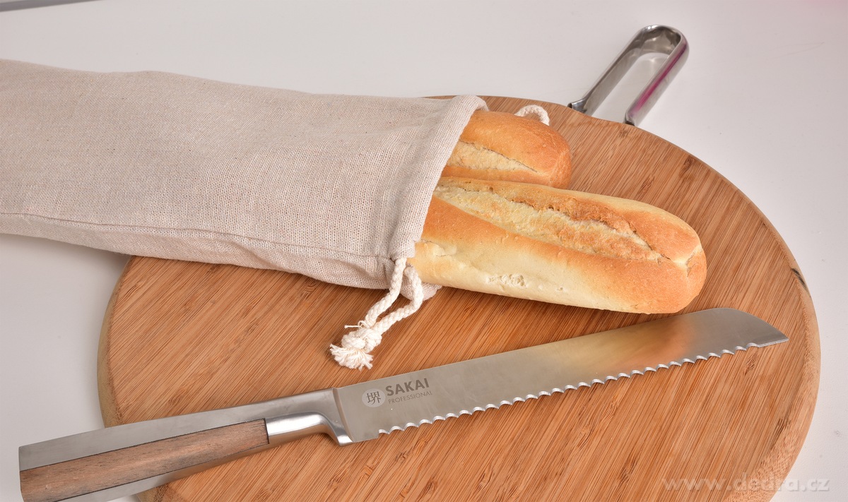 GoEco┬« | bavln─Ťno-konopn├Ż s├í─Źek na bagety | 14 ├Ś 65 cm - obr├ízek 3 | Pe─Źen├ş a pod├ív├ín├ş chleba | Grand M├│da