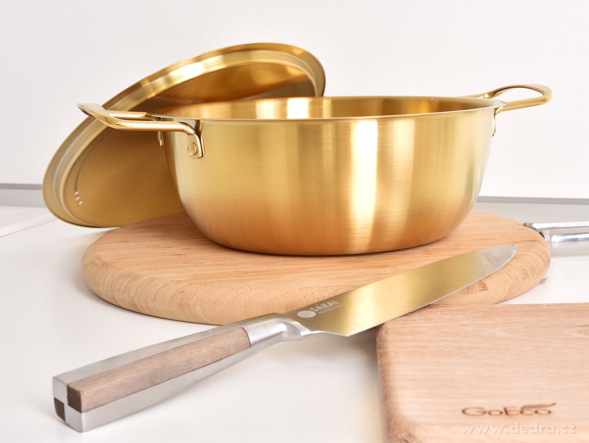 3500 ml rychloohřevný hrnec s poklicí EXPRES GOLD – náhled 2 | Grand Móda