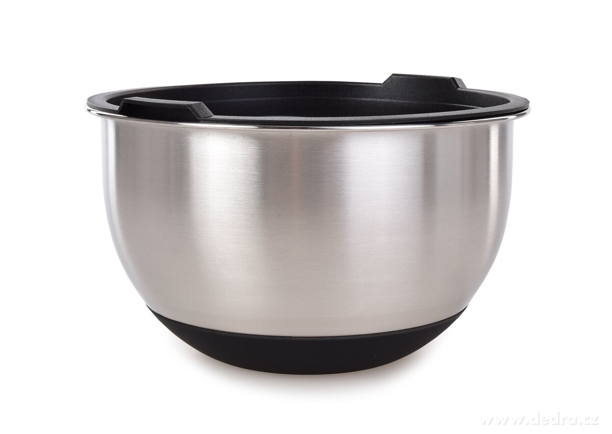 GOURMET, 2 L nerezová kynoucí mísa s víkem a protiskluzovým dnem – náhled 2 | Grand Móda