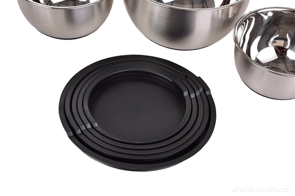 GOURMET, 5 L nerezová kynoucí mísa s víkem a protiskluzovým dnem – náhled 6 | Grand Móda