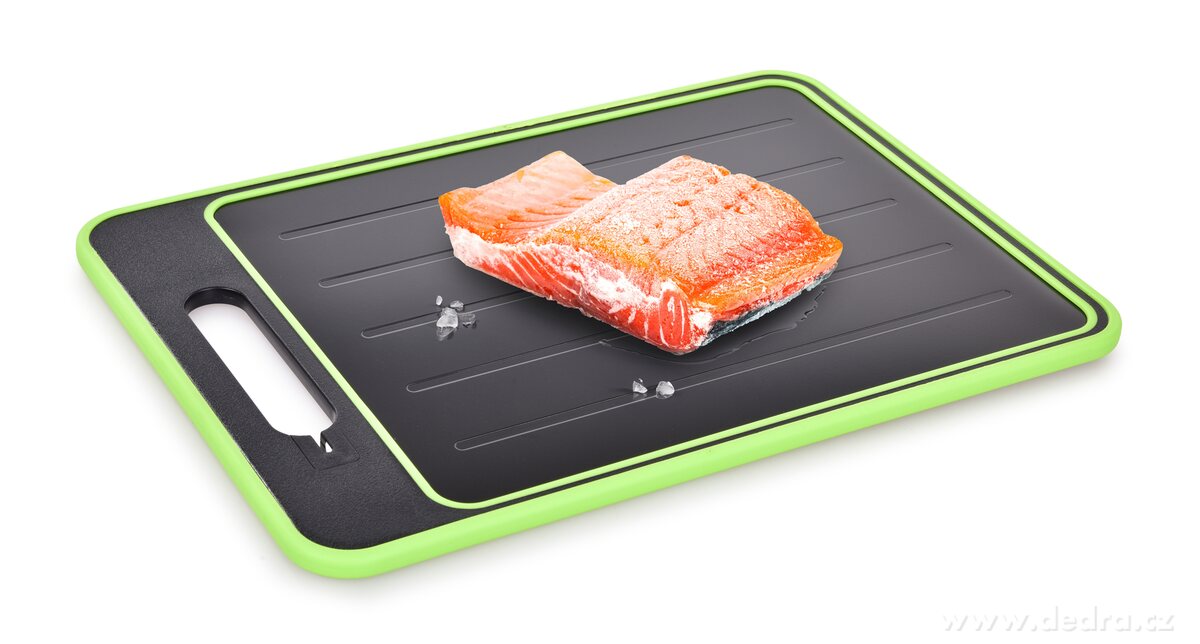 GOURMET, 4v1 prkénko s rozmrazovací plochou, brouskem a mini struhadlem na česnek, protiskluzový okraj – náhled 2 | Grand Móda