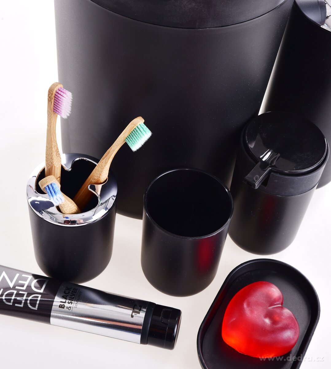 SPA, sada koupelnových doplňků, 6 dílů, černý + chrom – náhled 3 | Grand Móda