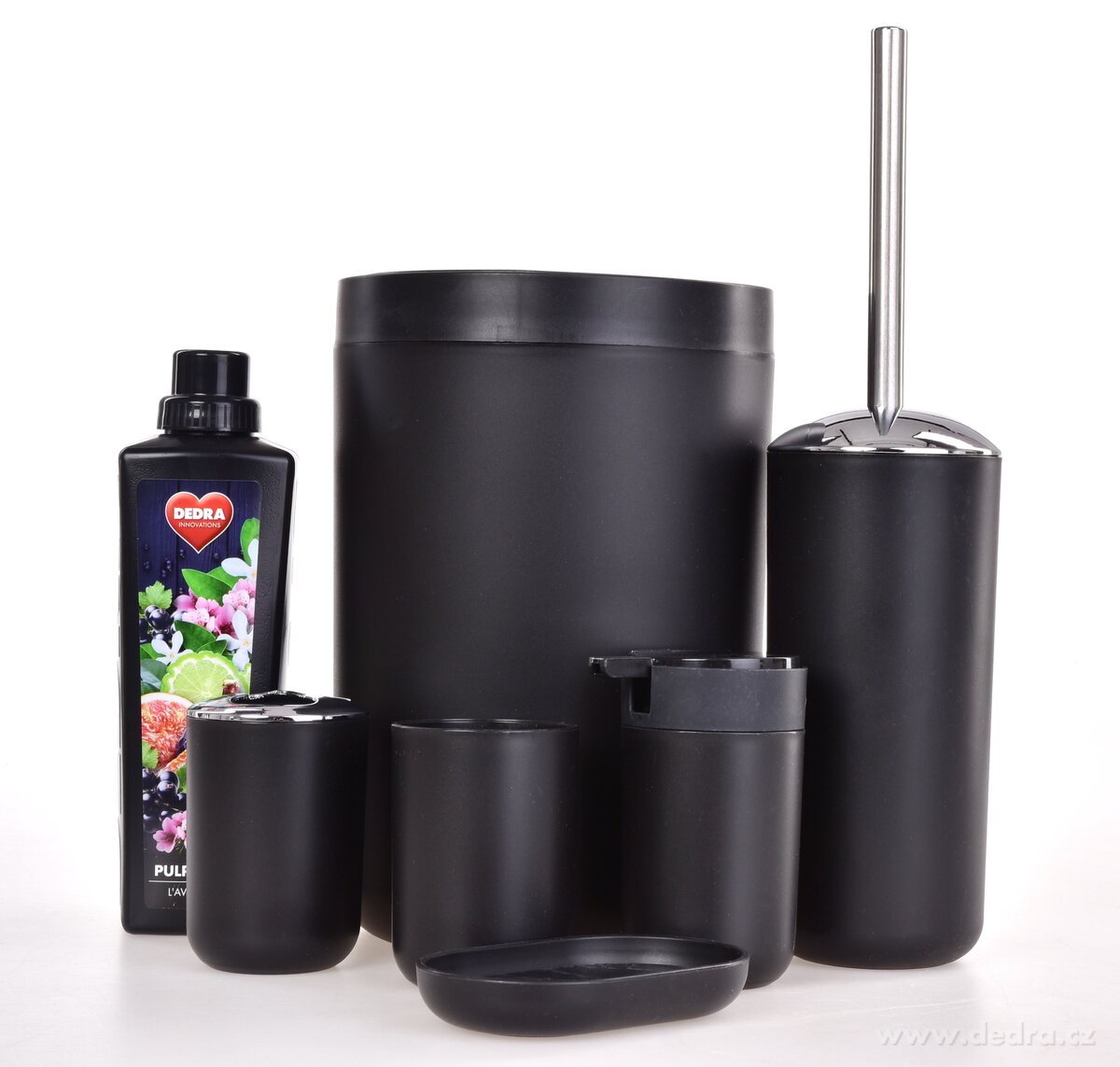 SPA, sada koupelnových doplňků, 6 dílů, černý + chrom – náhled 5 | Grand Móda
