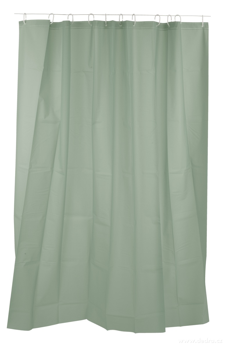 SPA, Koupelnový závěs se 12 kroužky, nepropustný, 180 × 180 cm, mintový