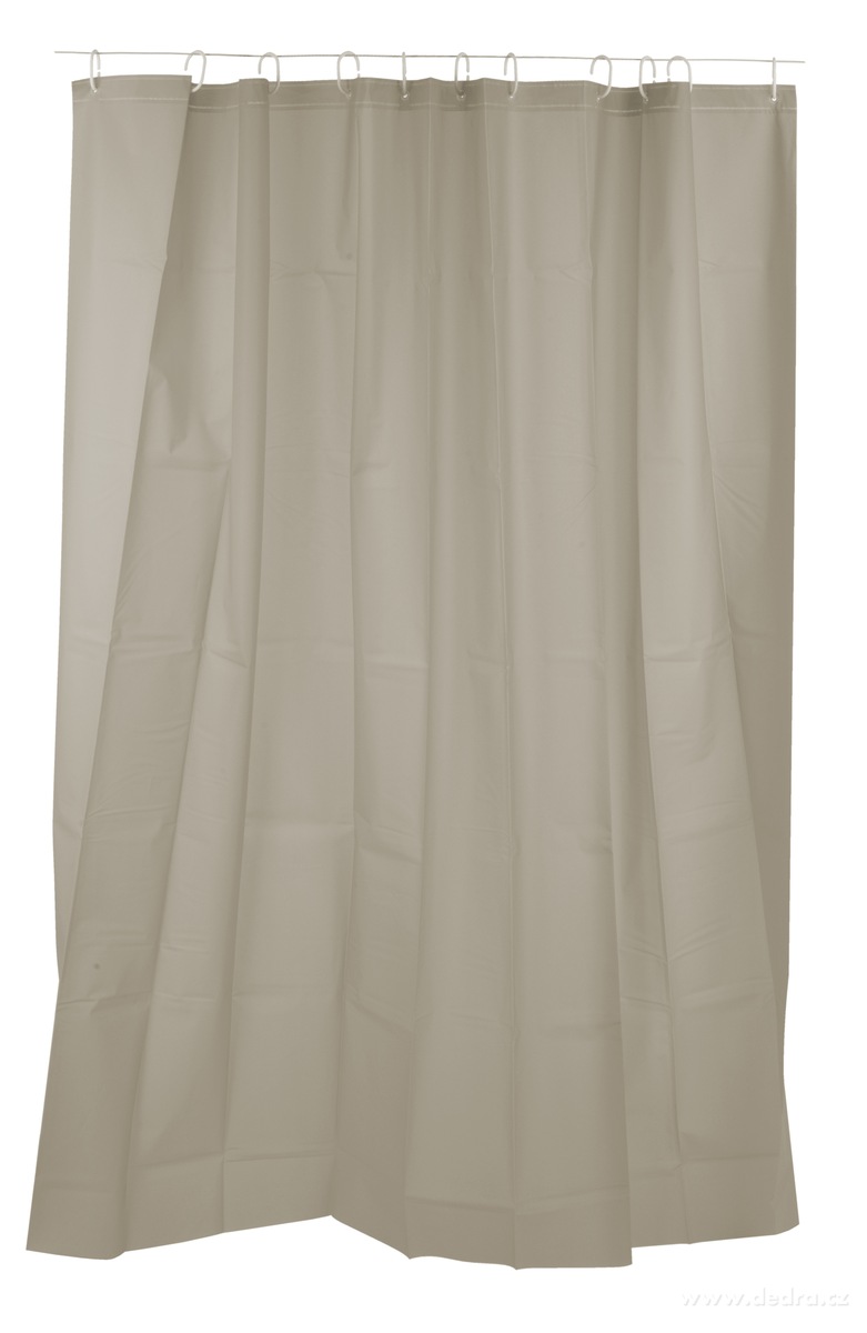 SPA, Koupelnový závěs se 12 kroužky, nepropustný, 180 × 180 cm, přírodní