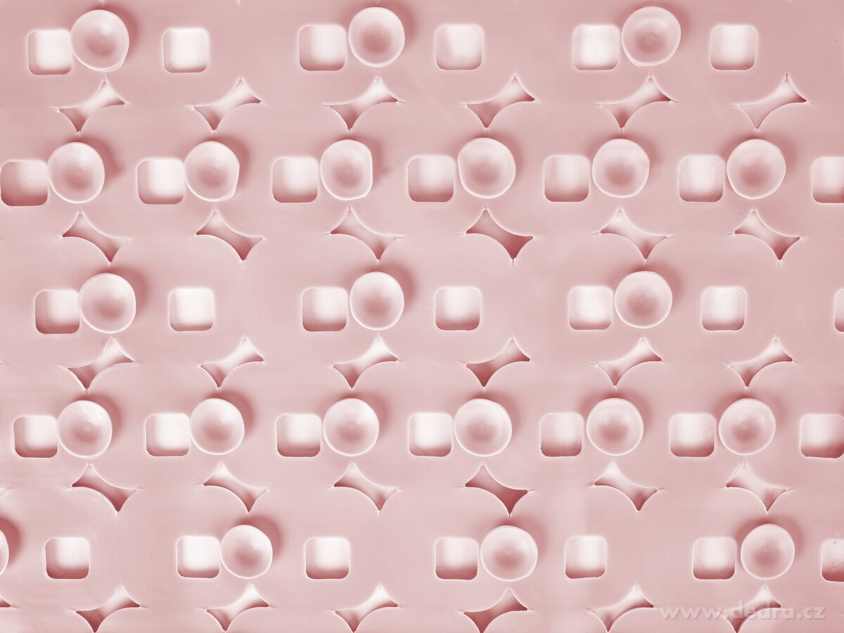 SPA, protiskluzová podložka do vany & sprchy, růžová, 70 × 39 cm – náhled 5 | Grand Móda