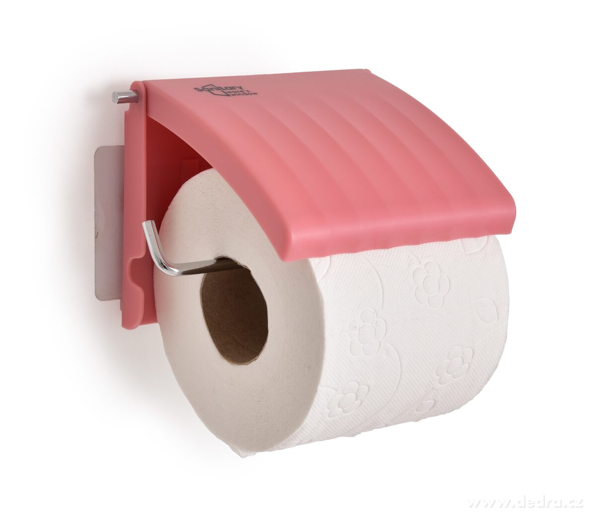 BATH | n├íst─Ťnn├Ż dr┼ż├ík na toaletn├ş pap├şr | kov + plast | samolepic├ş mont├í┼ż bez vrt├ín├ş | r┼»┼żov├Ż - hlavn├ş obr├ízek | Dr┼ż├íky pap├şru ­čž╗ | Grand M├│da