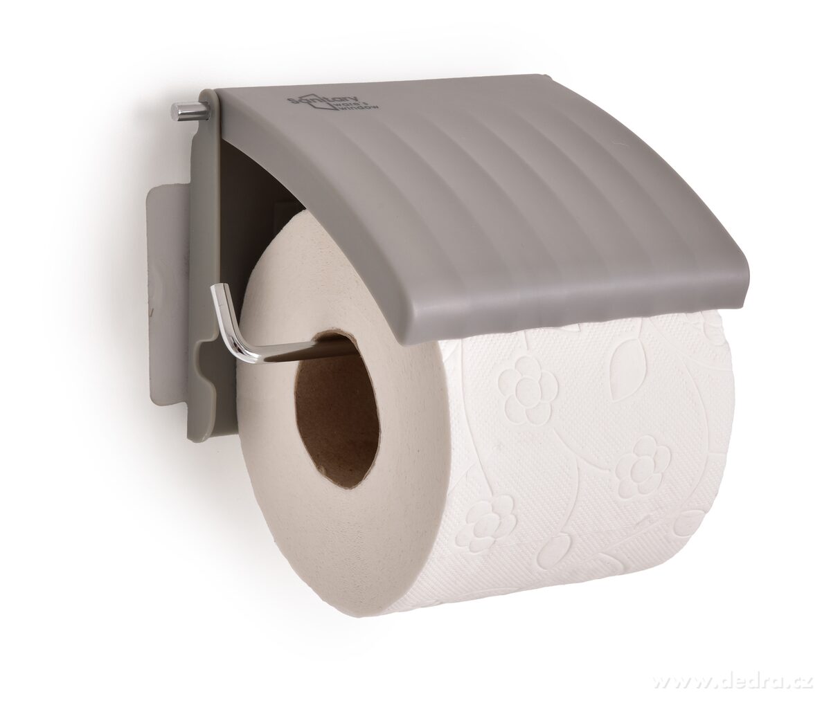 BATH | n├íst─Ťnn├Ż dr┼ż├ík na toaletn├ş pap├şr | kov + plast | samolepic├ş mont├í┼ż bez vrt├ín├ş | ┼íed├Ż - hlavn├ş obr├ízek | Dr┼ż├íky pap├şru ­čž╗ | Grand M├│da