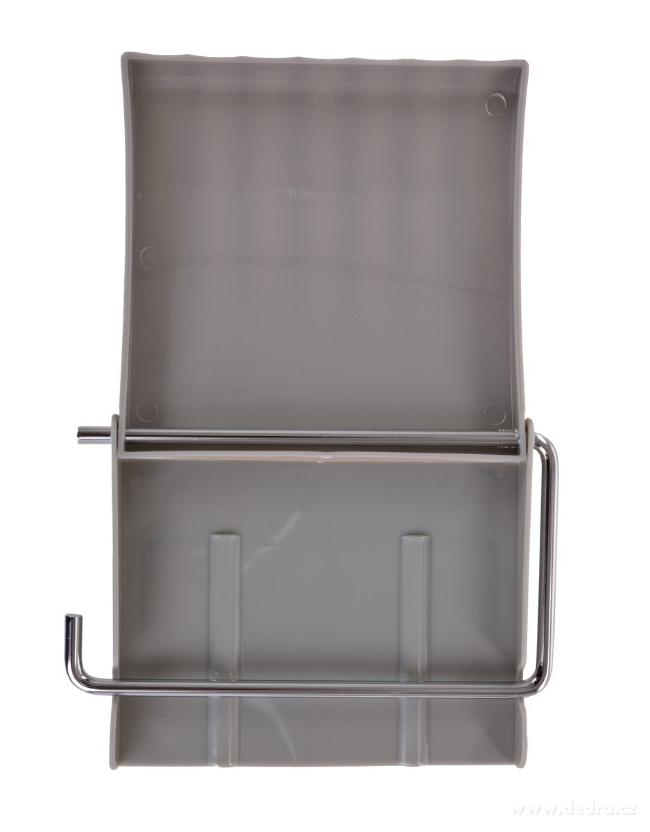 BATH | n├íst─Ťnn├Ż dr┼ż├ík na toaletn├ş pap├şr | kov + plast | samolepic├ş mont├í┼ż bez vrt├ín├ş | ┼íed├Ż - obr├ízek 4 | Dr┼ż├íky pap├şru ­čž╗ | Grand M├│da