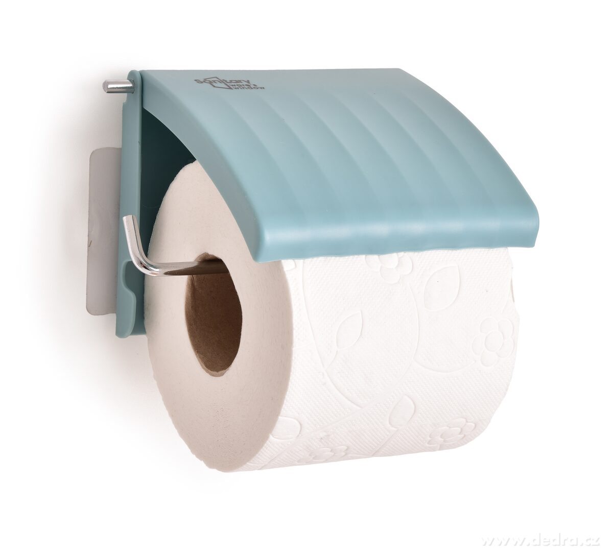 BATH | n├íst─Ťnn├Ż dr┼ż├ík na toaletn├ş pap├şr | kov + plast | samolepic├ş mont├í┼ż bez vrt├ín├ş | pastelov─Ť modr├Ż - hlavn├ş obr├ízek | Dr┼ż├íky pap├şru ­čž╗ | Grand M├│da