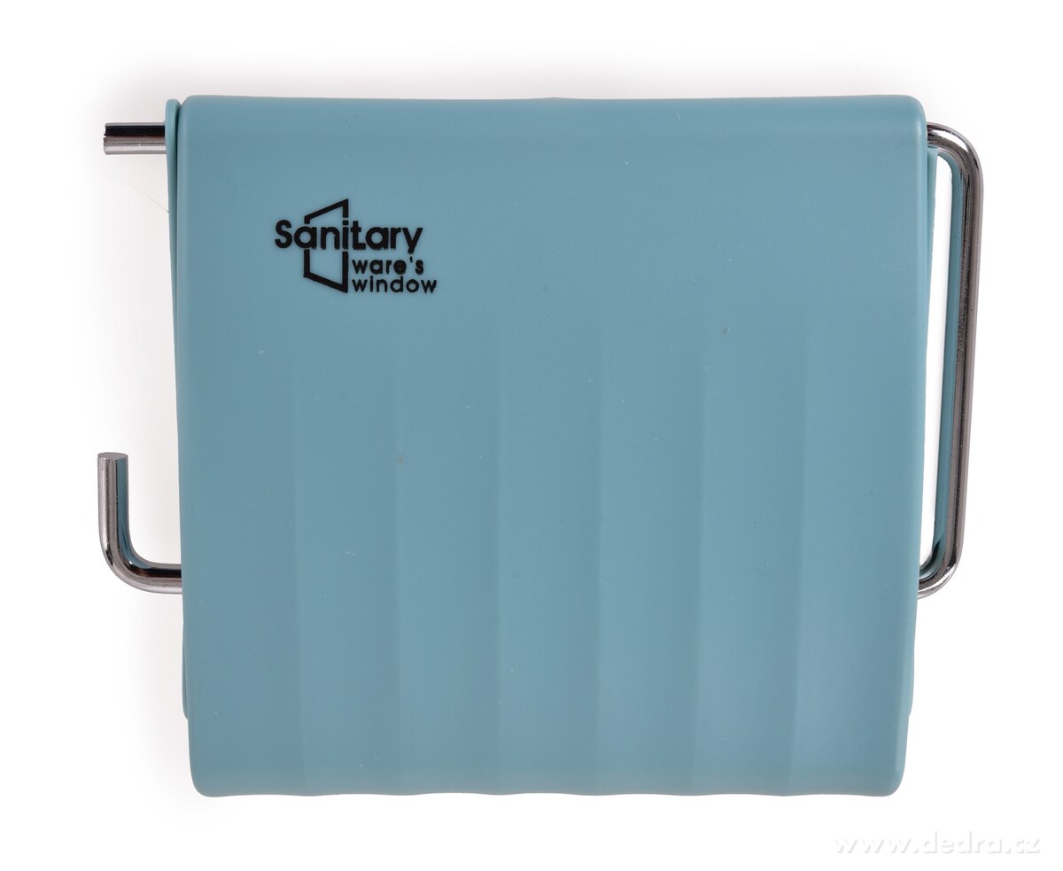 BATH | n├íst─Ťnn├Ż dr┼ż├ík na toaletn├ş pap├şr | kov + plast | samolepic├ş mont├í┼ż bez vrt├ín├ş | pastelov─Ť modr├Ż - obr├ízek 2 | Dr┼ż├íky pap├şru ­čž╗ | Grand M├│da