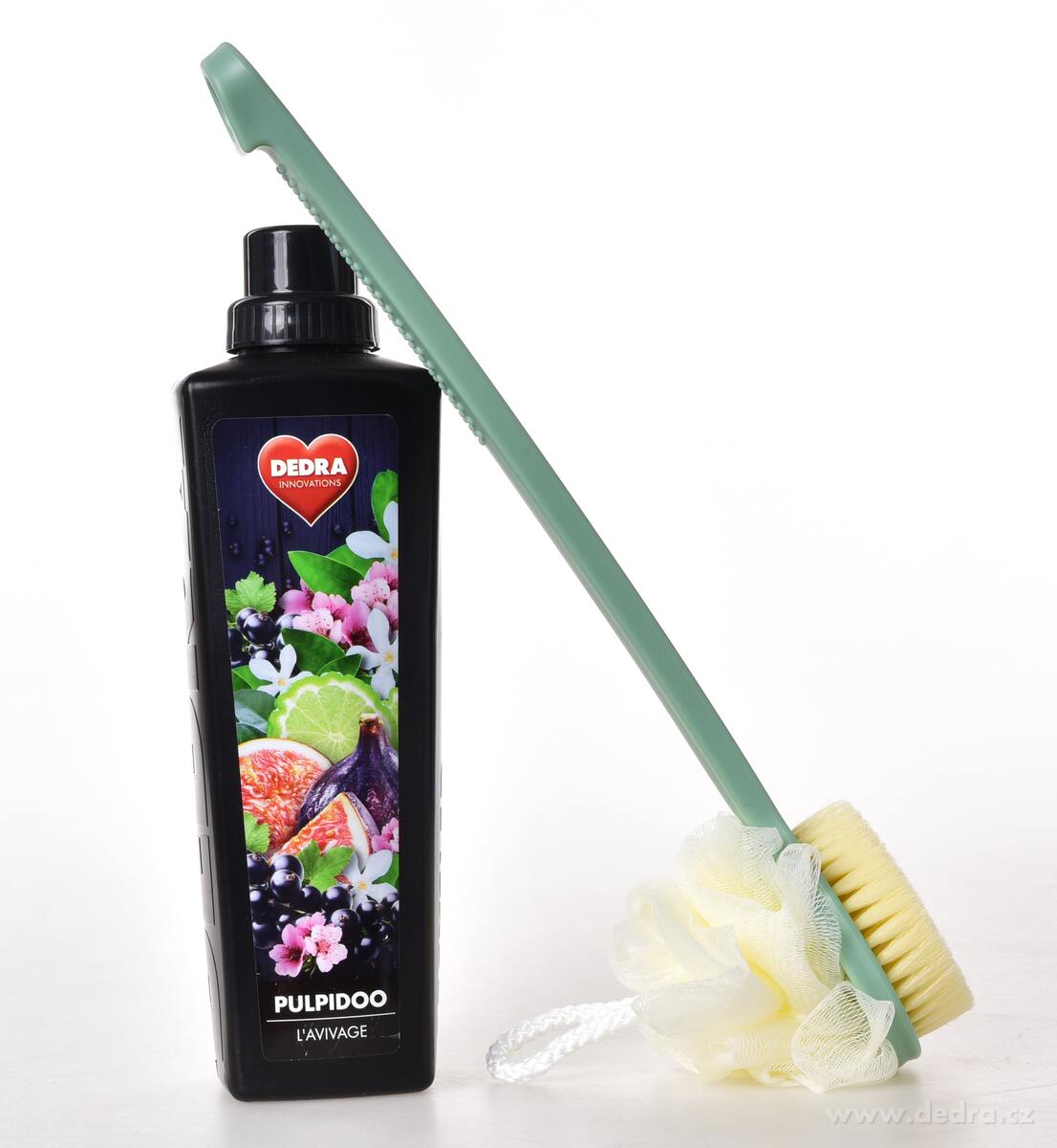 SPA | 2v1 kart├í─Ź + puff na myt├ş zad | oboustrann├Ż | dlouh├í rukoje┼ą 37 cm | mintov├Ż - obr├ízek 4 | Koupelnov├ę dopl┼łky ­čŤü | Grand M├│da