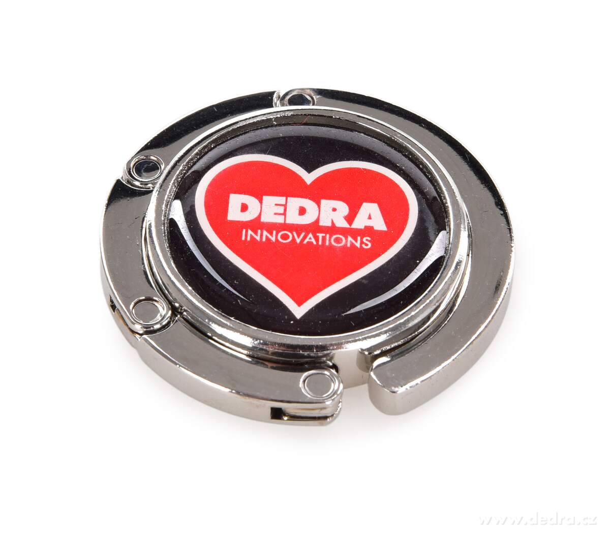 PODRŽTAŠKA, skládací kovový věšák na kabelku k zavěšení na stůl