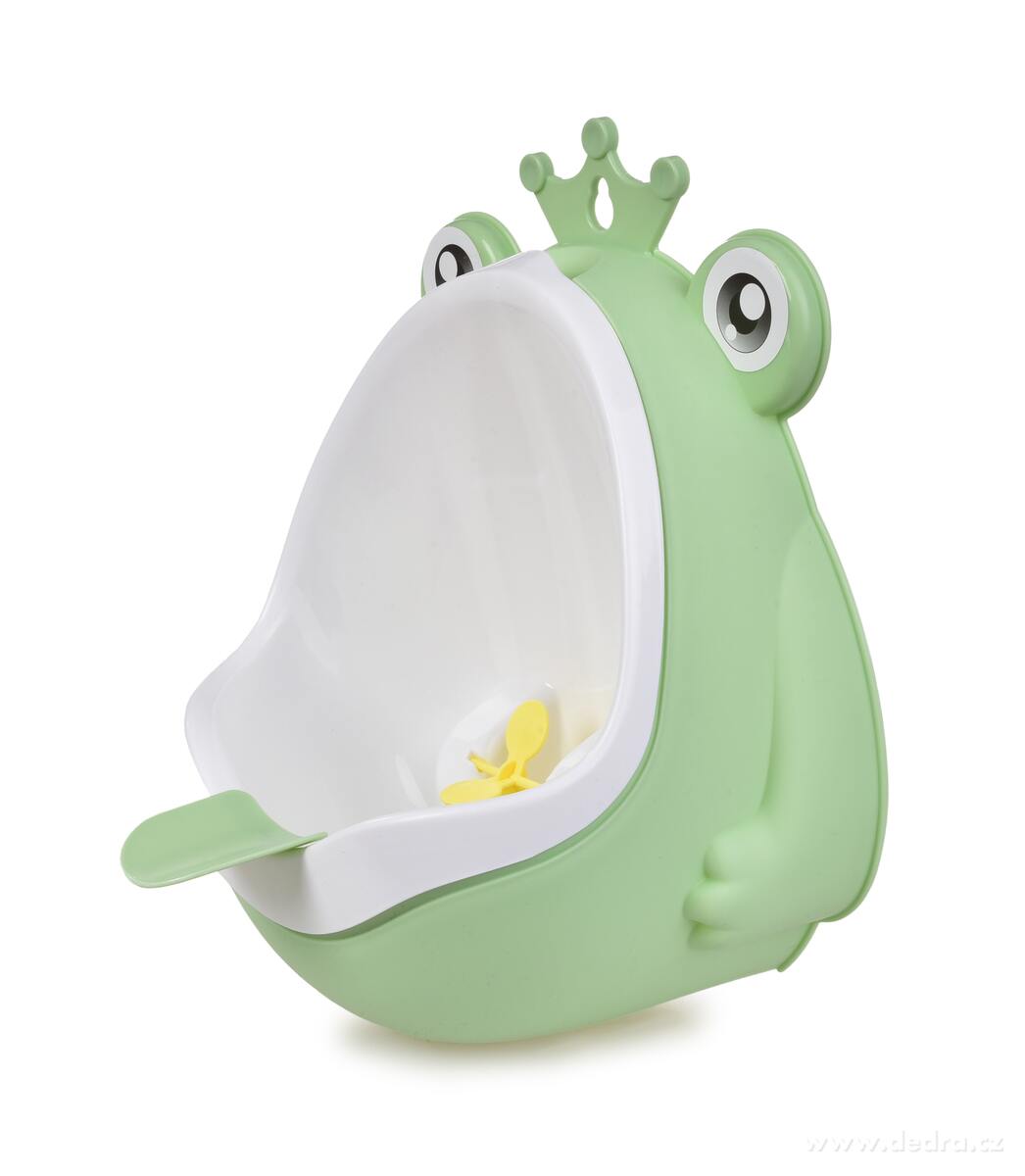 ŽABÁK, dětský pisoár pro kluky, s přísavkami na zeď, vyjímatelná nádrž s vrtulkou, výška 32 cm