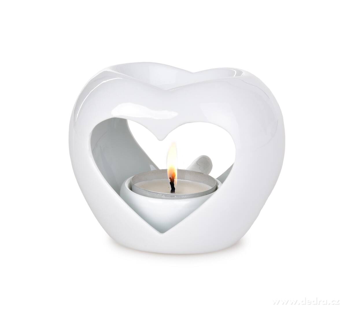 Keramick├í aromalampa ve tvaru srdce - hlavn├ş obr├ízek | Aromalampy | Grand M├│da