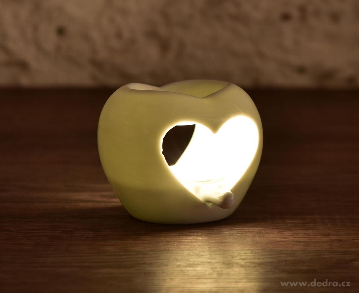 Keramick├í aromalampa ve tvaru srdce - obr├ízek 3 | Aromalampy | Grand M├│da