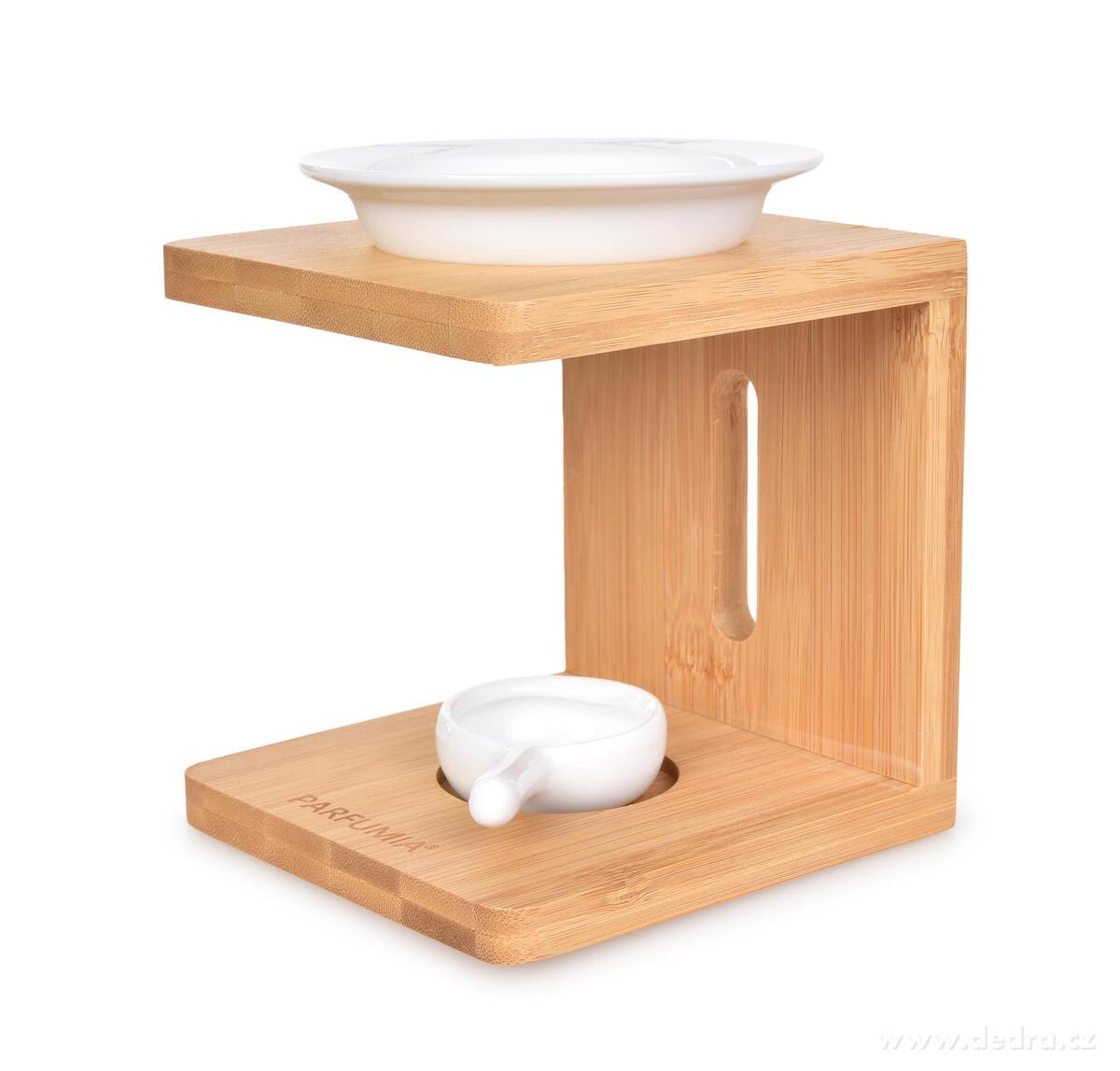 ZENORA | Aromalampa na bambusov├ęm stojanu | ─Źist├Ż design & b├şl├í keramika - obr├ízek 2 | Aromalampy | Grand M├│da